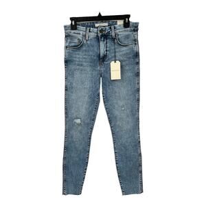 Whetherly jeans Cooper high rise raw hem skinny size 27 4